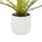 White Ceramic Contemporary Artificial Foliage, 14" x 12" x 13"